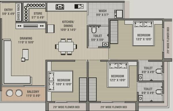floorPlan of Sopan Kanishk Residency