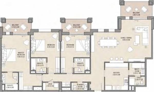 floorPlan of Dubai Madinat Jumeirah Living Phase 1