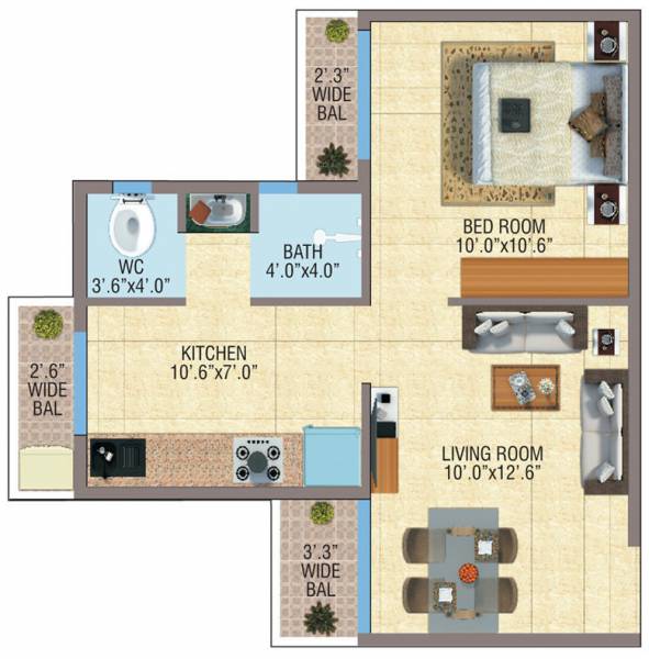 floorPlan of Dalal Vasant Niketan Phase 2 Apartment