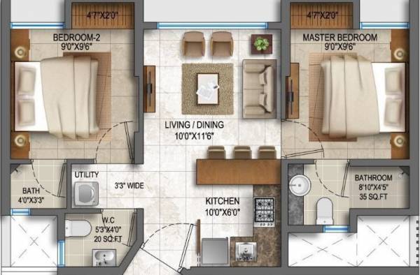  quality-home-tower-2 Floor Plan Floor Plan