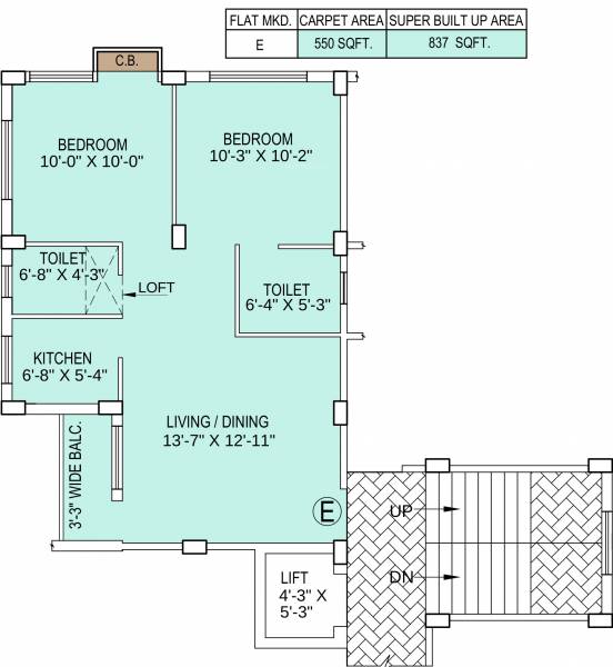 floorPlan of Radical Nirmans Pelican Residency