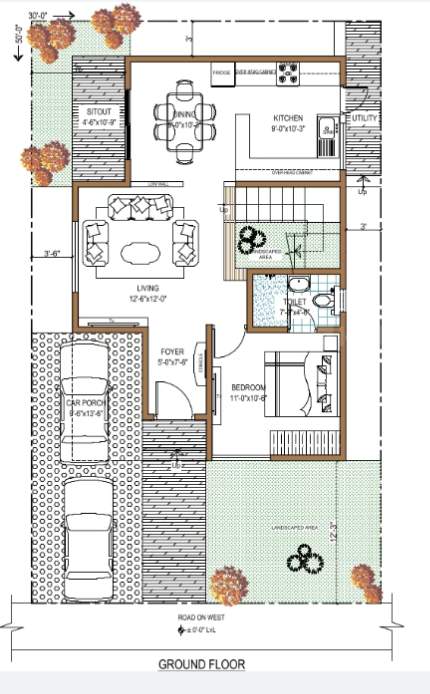  green blossom Floor Plan Ground Floor Plan