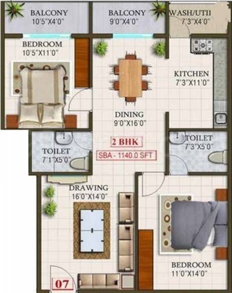 floorPlan of LVS Gardenia