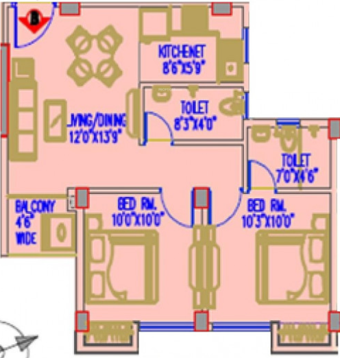  flora-garden Floor Plan Floor Plan