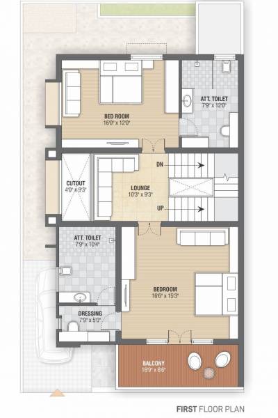 shantivan-bunglows Floor Plan First Floor Plan