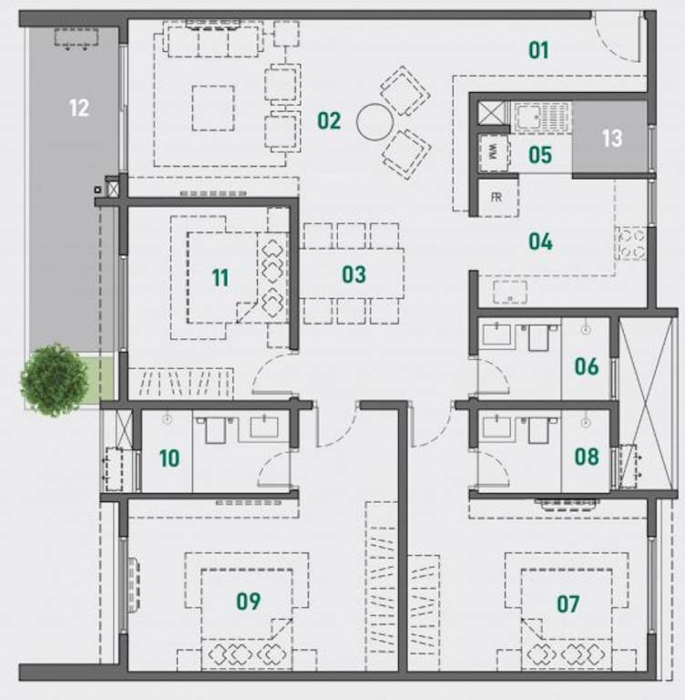 Spectra Raaya (3BHK+3T (1,760 sq ft) 1760 sq ft) Spectra Raaya (3BHK+3T (1,760 sq ft) 1760 sq ft)