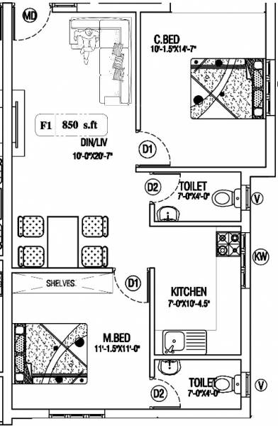 floorPlan of Viva Viven