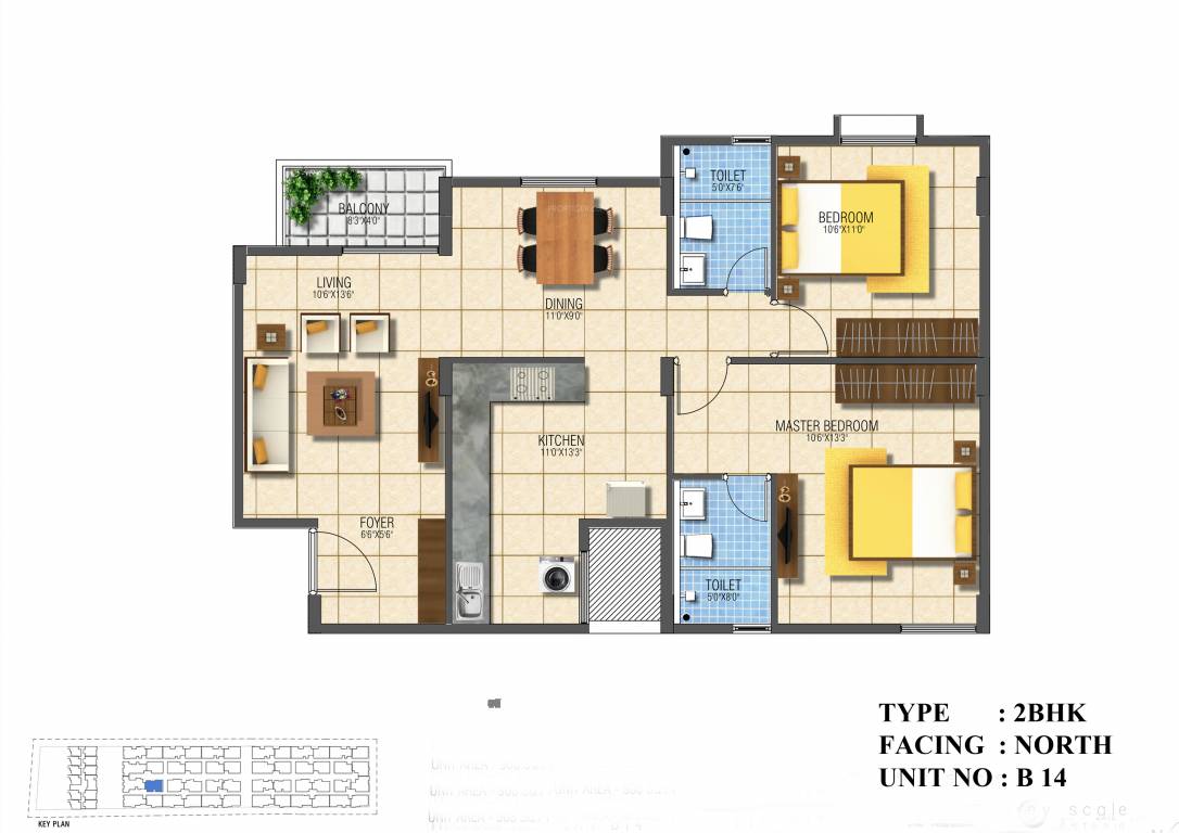 GRC Subhiksha (2BHK+2T (1,120 sq ft) 1120 sq ft) GRC Subhiksha (2BHK+2T (1,120 sq ft) 1120 sq ft)