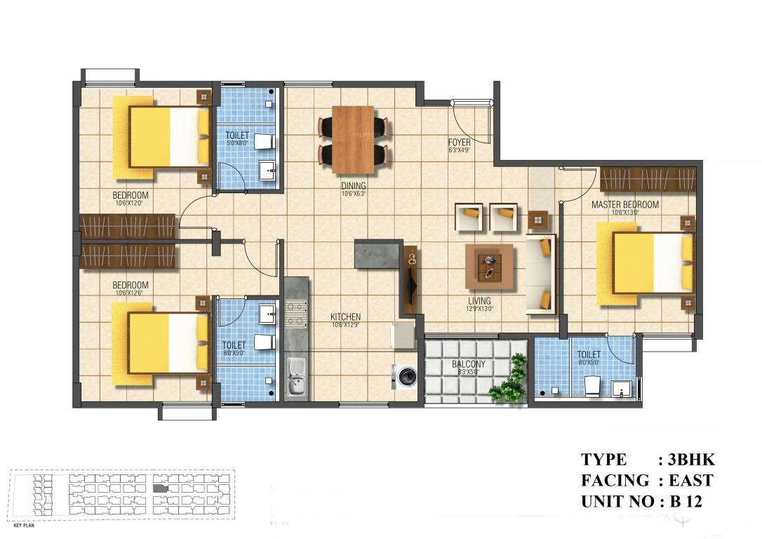 GRC Subhiksha (3BHK+3T (1,405 sq ft) 1405 sq ft) GRC Subhiksha (3BHK+3T (1,405 sq ft) 1405 sq ft)