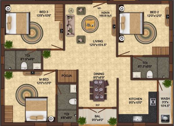 floorPlan of India Adithya