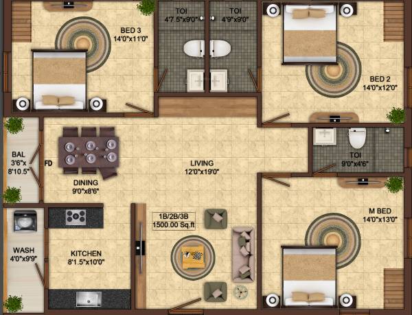 floorPlan of India Lovedale