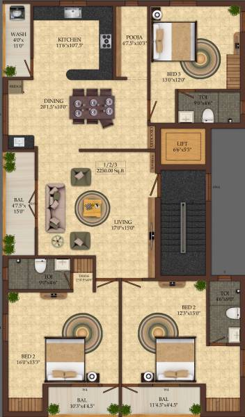 floorPlan of India Abhilash