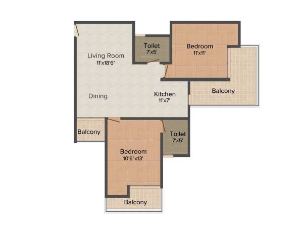 floorPlan of Keltech Imperial Greens