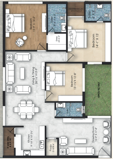  leela Floor Plan Floor Plan