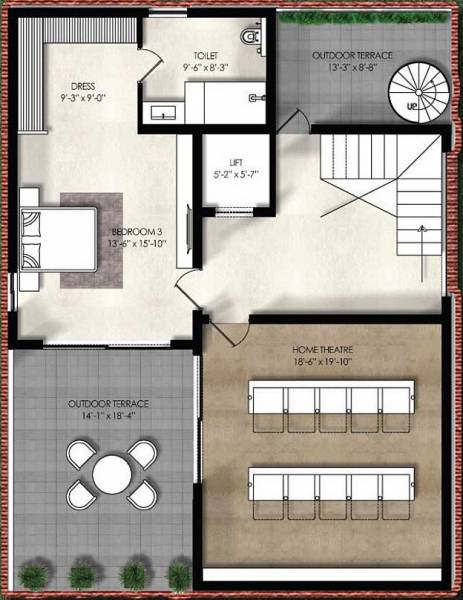 floorPlan of Northstar Allura Villa 1 To 35