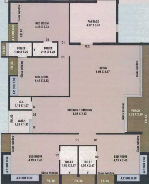 floorPlan of Siddhi The Life Style